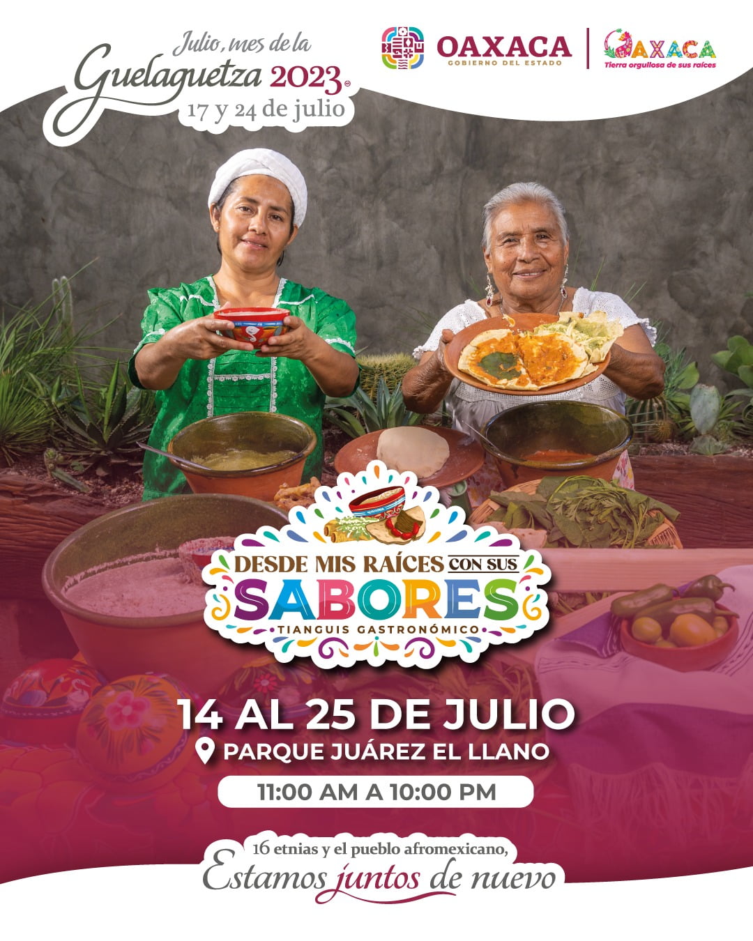 El tianguis Gastronómico de la Guelaguetza 2023 llegó a Oaxaca