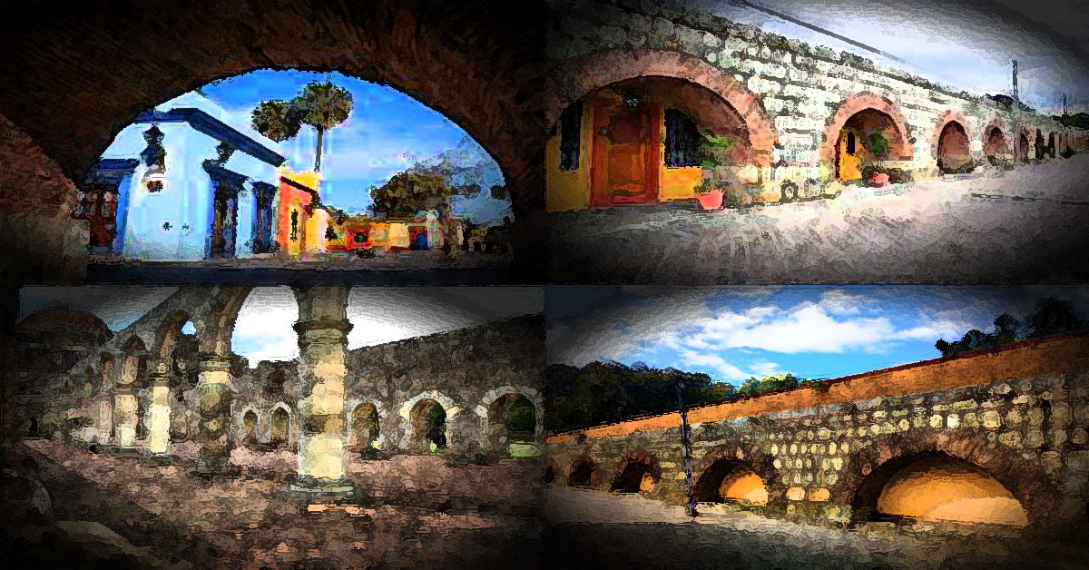 Arcos del viejo acueducto oaxaqueño