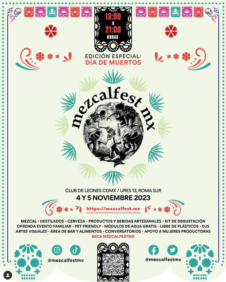 .Lllegó a la CDMX el Mezcal Fest del Día de Muertos