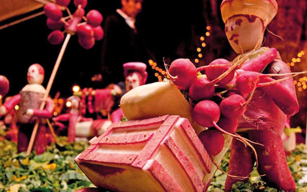 Imagen alusiva a la Noche de Rábanos con motivo del Concurso de Carros Alegóricos.