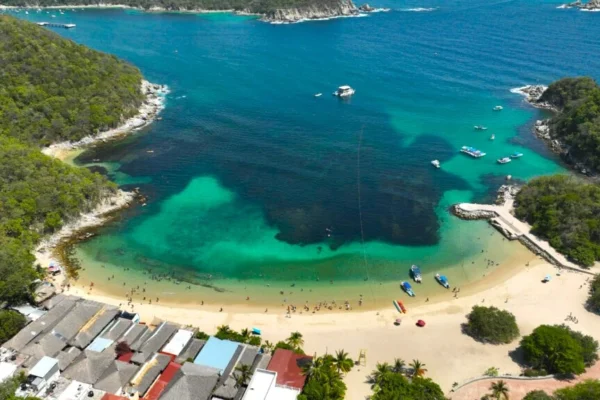 Playa La Entrega, en Oaxaca