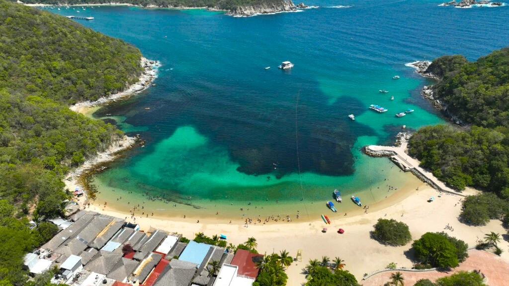 Playa La Entrega, en Oaxaca