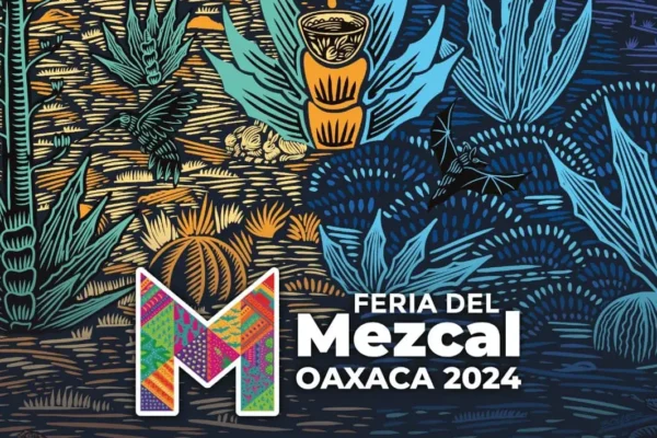 Cartel de la Feria Internacional del Mezcal 2024, en Oaxaca.